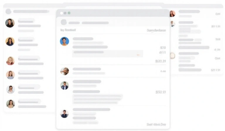 Online forum discussion interface with diverse user avatars