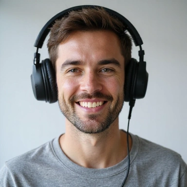 Portrait of a gamer smiling, representing a community member